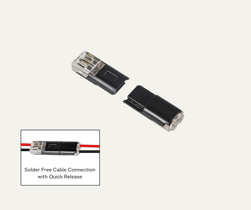 AutoChimp™ SnapLock Inline Connector | 2-Pin Quick Plug | AC-SNAP-INLINE