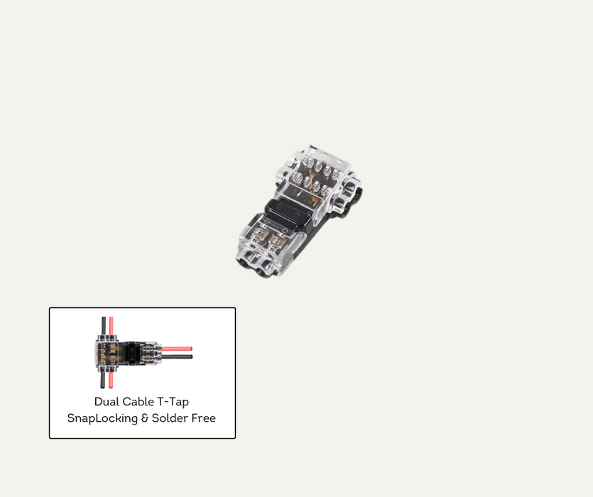 AutoChimp™ SnapTap Wire Connector | 2-Pin T-Tap Style | AC-SNAP-TTAP