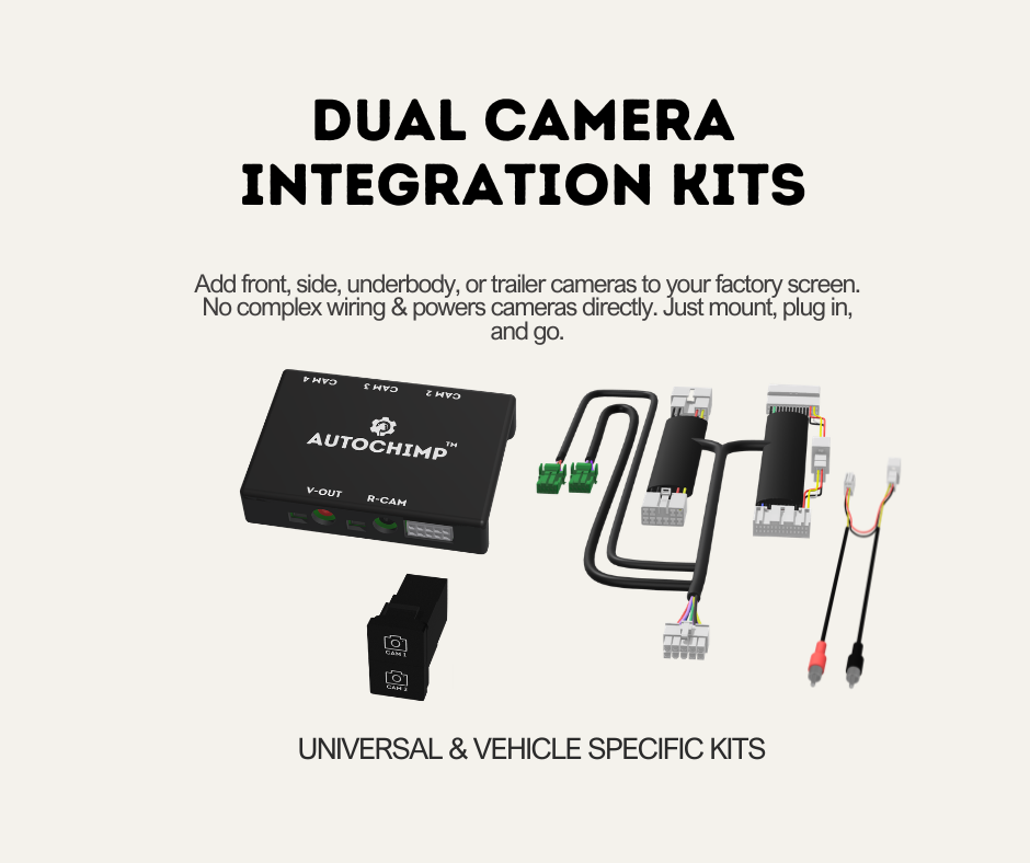 AutoChimp™ Dual Camera Kit | Factory Screen Integration for Toyota ...