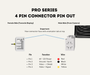 AutoChimp™ Pro HD Camera Only + Power Cable | 6V–12V Front or Rear Configurable | SKU: AC-PRO-CAM | Pro Series 4 Pin Connector Pin Out