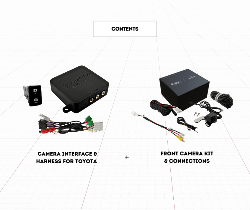 AutoChimp Front Camera Kit for Toyota Hilux 2016 - 2020 - AutoChimp Electronics