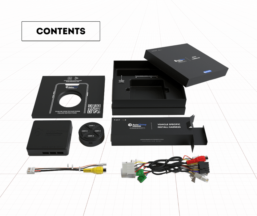 AutoChimp Multi-Camera Kit for Toyota HiAce 2020 to 2024 | Seamless Camera Integration for Toyota HiAce Factory Screen | AC-MULTI-CAM-HIACE-2020 - AutoChimp Electronics