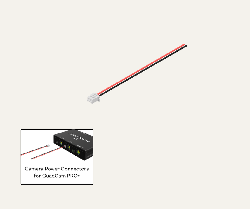AutoChimp™ 2-Pin JST Power Connector Cables | Easy Connect & Disconnect Cameras | AC-JST-2PIN-M | Main