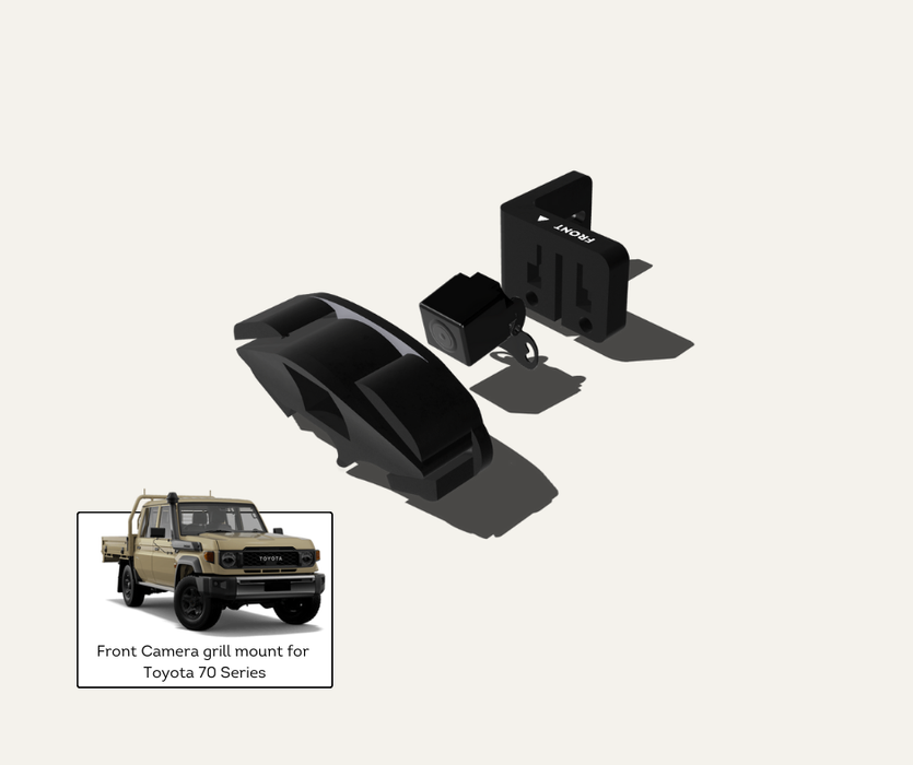 AutoChimp™ 70 Series Front Camera Mounting Kit | Press Fit Grill Mounted & Adjustable | AC-MOUNT-70SERIES-FRONTCAM