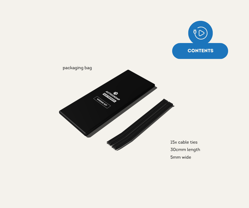 AutoChimp™ Cable Ties Bundle | 15x Pieces | 30cm Length - AutoChimp Electronics