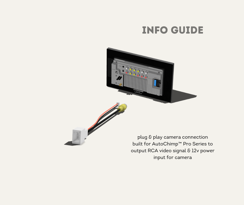 AutoChimp™ Camera Connecter RCA | for Pro Series Cameras