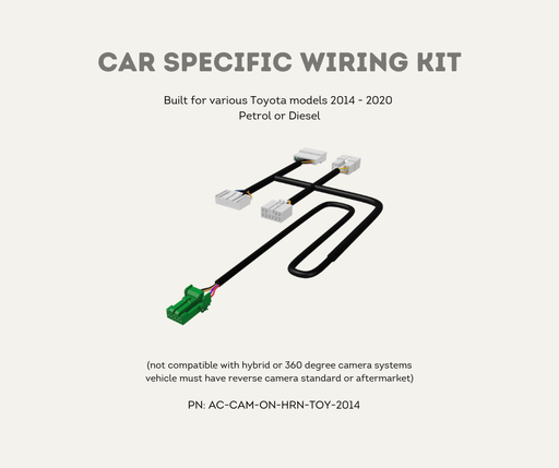 AutoChimp™ Camera On Harness for Toyota (2014 - 2019) | Car Specific Kit