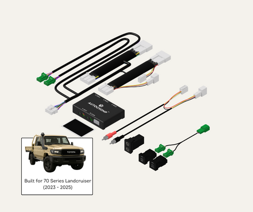 AutoChimp™ Dual Camera Kit for 70 Series Landcruiser 2023 - 2025 | Plug & Play Camera Expansion | Add Front & Trailer Cameras | AC-DUAL-70SERIES-2024 | Main Photo