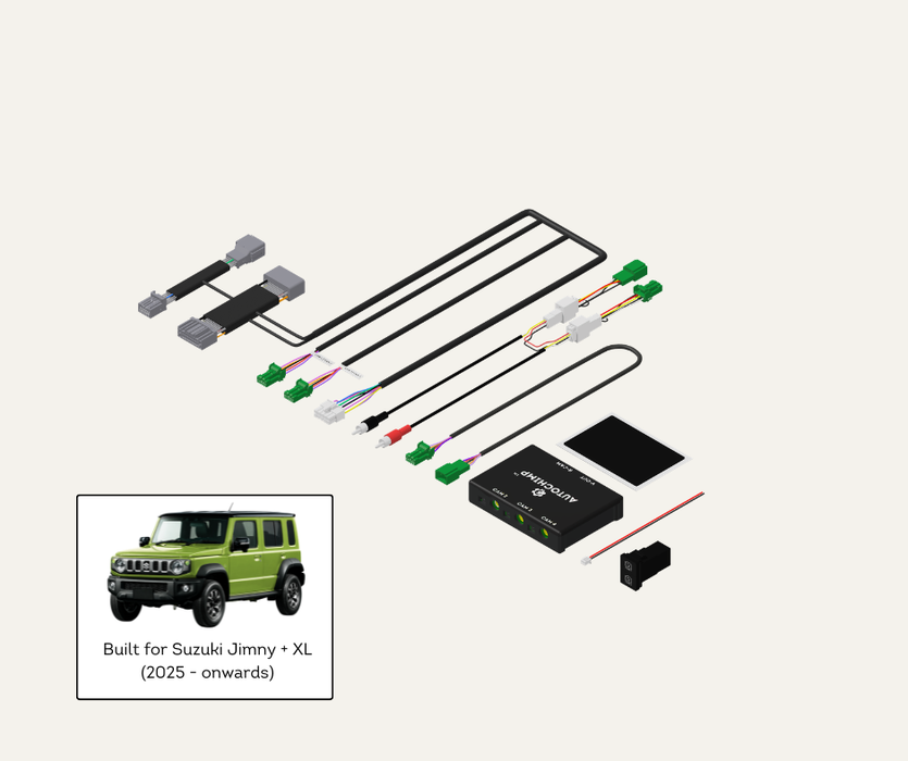 AutoChimp™ Dual Camera Kit for Suzuki Jimny / Jimny XL (2025-Onwards) | Plug & Play Factory Integration | SKU: AC-DUAL-JIMNY-2025 | Listing