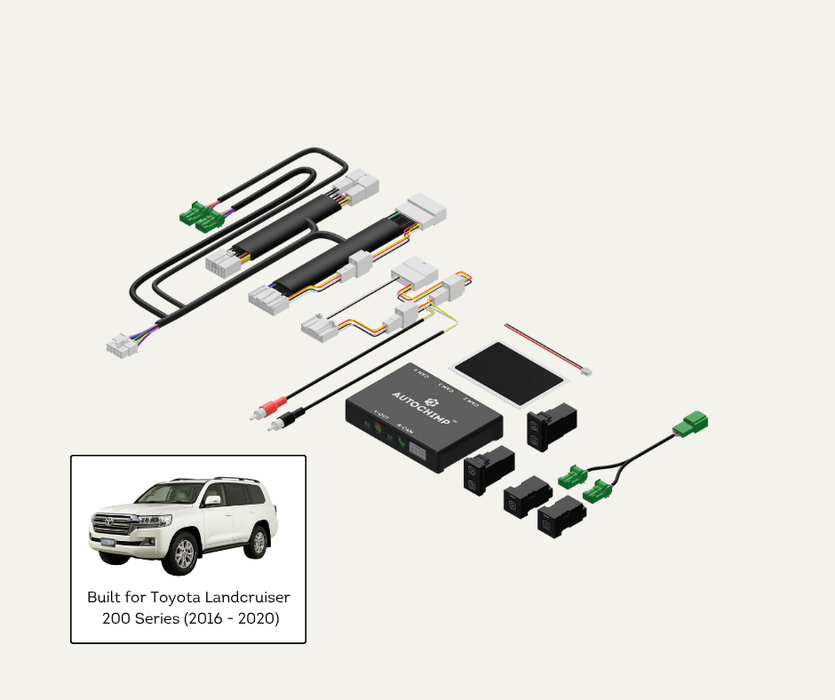 AutoChimp™ Dual Camera Kit for Toyota LandCruiser 200 Series GX & GXL (2016–2021) | Selectable Camera Control | AC-DUAL-LANDCRUISER-2016 | Main