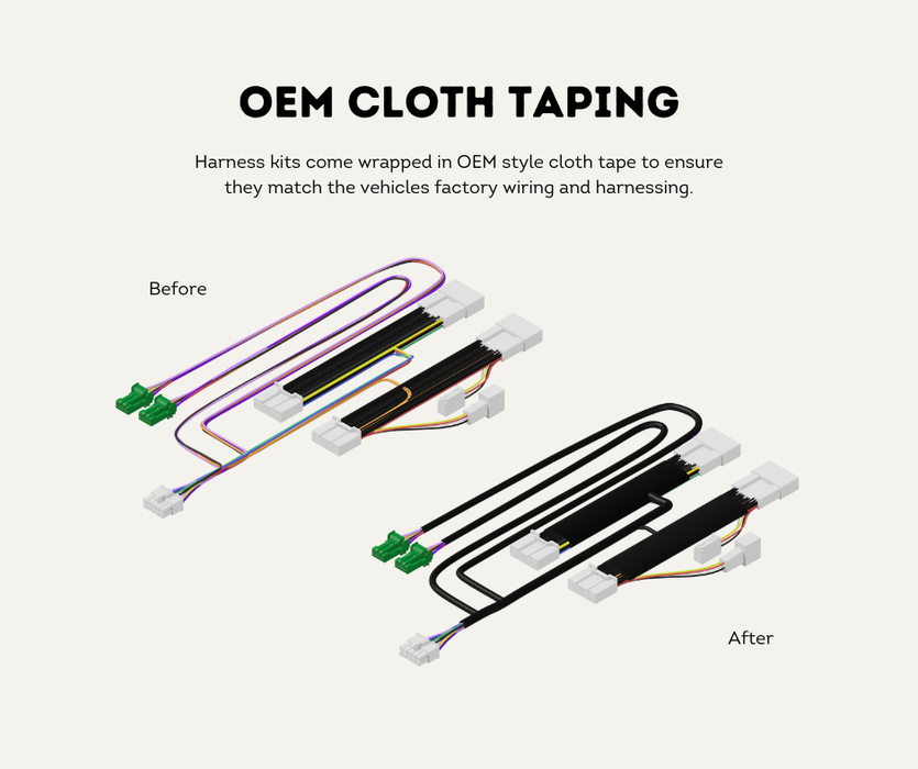 AutoChimp™ Dual Camera Kit for Toyota LandCruiser 70 Series (2014–2023) | AC-DUAL-70SERIES-2014 | OEM Cloth Taping