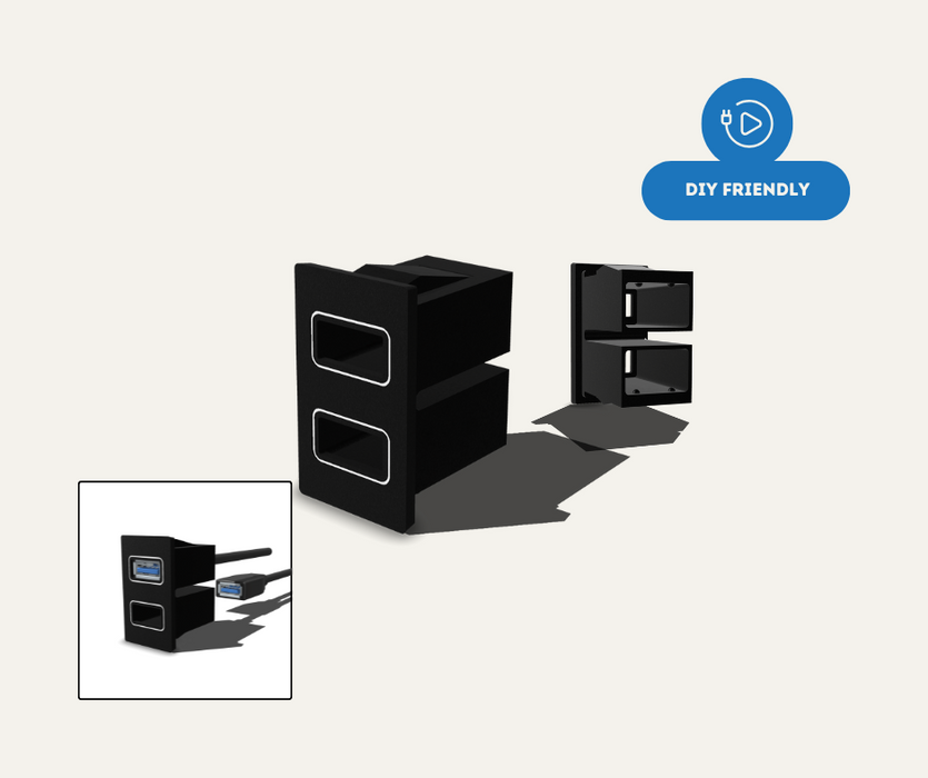 AutoChimp™ Dual USB Mounting for Toyota | Click In Dash Mount