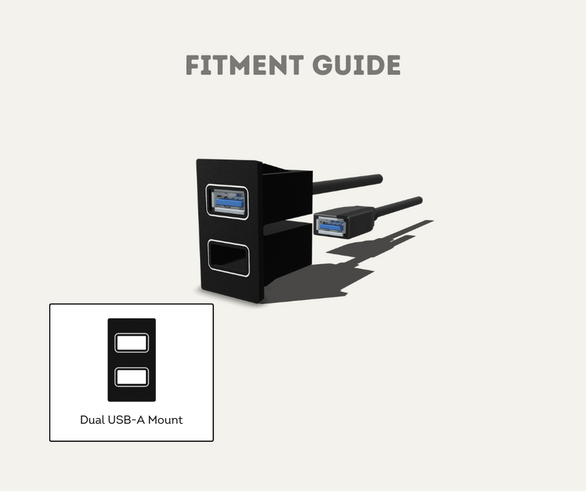 AutoChimp™ Dual USB Mounting for Toyota | Click In Dash Mount | AC-3D-TOY6 | Fitment Guide