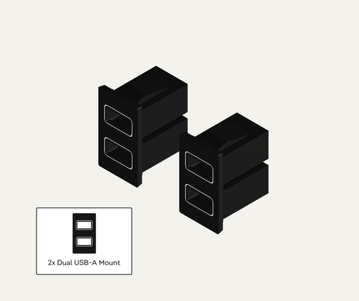 AutoChimp™ Dual USB Mounting Kit for Toyota | 2-Pack | SKU: AC-MOUNTING-DUALUSB | Main