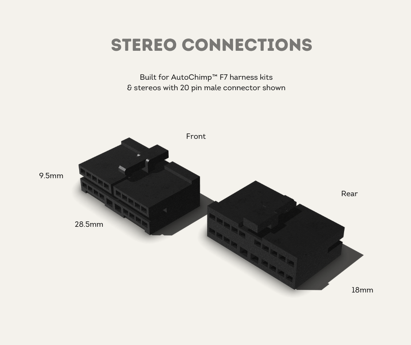 AutoChimp™ F7 Stereo Kit for Toyota Landcruiser 70 Series (2024–2025) | Stereo Connections