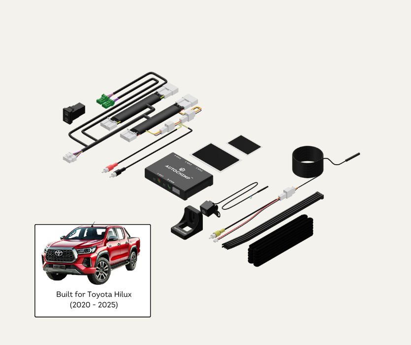 AutoChimp™ Front Camera Kit for Toyota Hilux (2020–2024) | QuadCam Plug & Play System | AC-FRONT-HILUX-2020 | Main Photo