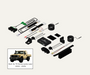 AutoChimp™ Front & Rear Camera Kit for Toyota LandCruiser 70 Series (2024+) | Plug & Play QuadCam Bundle | AC-FRONTREAR-70SERIES | Main Photo