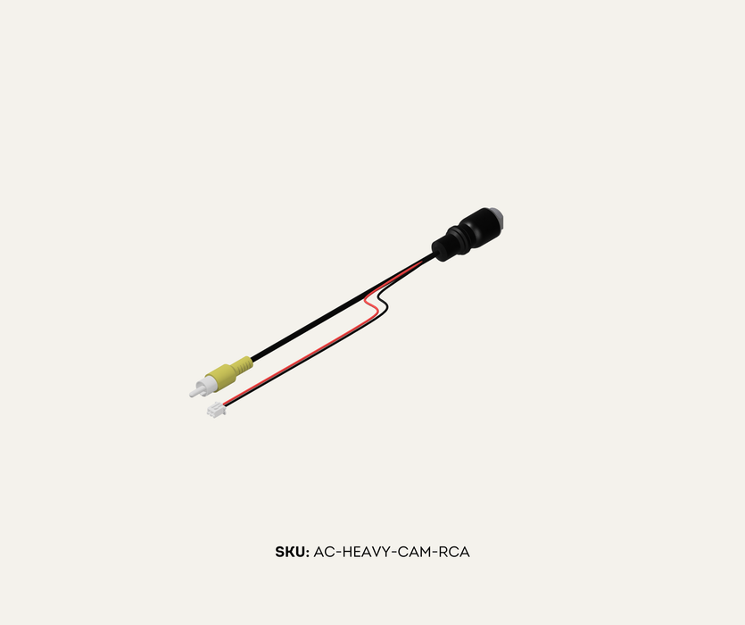 AutoChimp™ Heavy Duty Camera Adapter | 4-Pin to RCA + JST Power | SKU: AC-HEAVY-CAM-RCA | Main