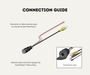 AutoChimp™ Heavy Duty Camera Adapter | 4-Pin to RCA + JST Power | SKU: AC-HEAVY-CAM-RCA | Connection Guide