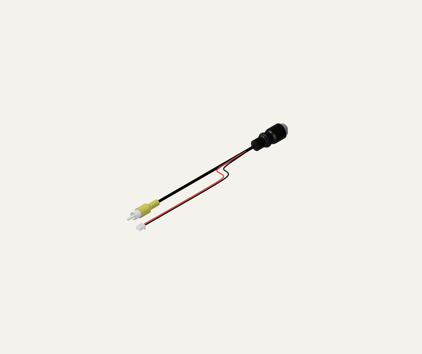 AutoChimp™ Heavy Duty Camera Adapter | Aviation 4-Pin to RCA + 2-Pin JST Power | SafetyDave & Caravan Cameras | SKU: AC-HEAVY-CAM-RCA | Product Image