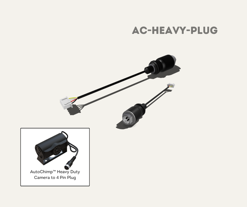 AutoChimp™ Heavy Duty Camera Connector | PLUG Type