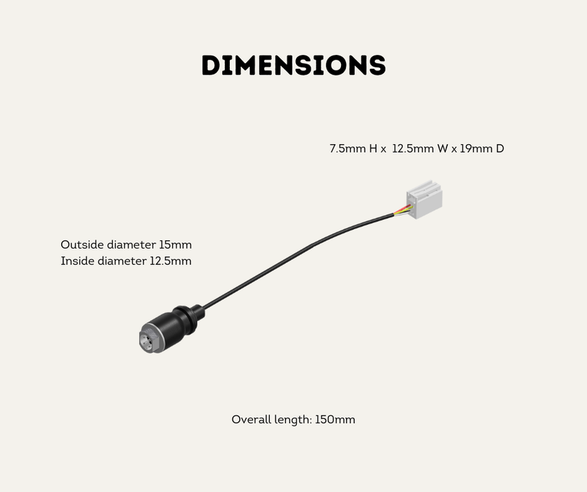 AutoChimp™ Heavy Duty Camera Connector | Aviation 4-Pin to 4-Pin Plug | AC-HEAVY-CAM-4PIN | Dimensions