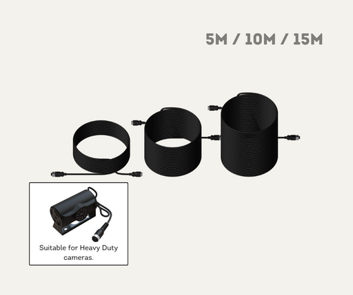 AutoChimp™ Heavy Duty Camera Extension Cable | Selectable Length 5M/10M/15M