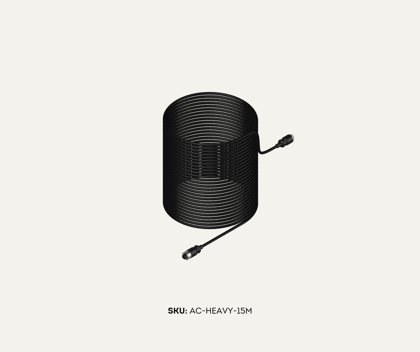 AutoChimp™ Heavy Duty Camera Extension Cable | Select 5m / 10m / 15m | SKU: AC-HEAVY-15M | Product Image 15m