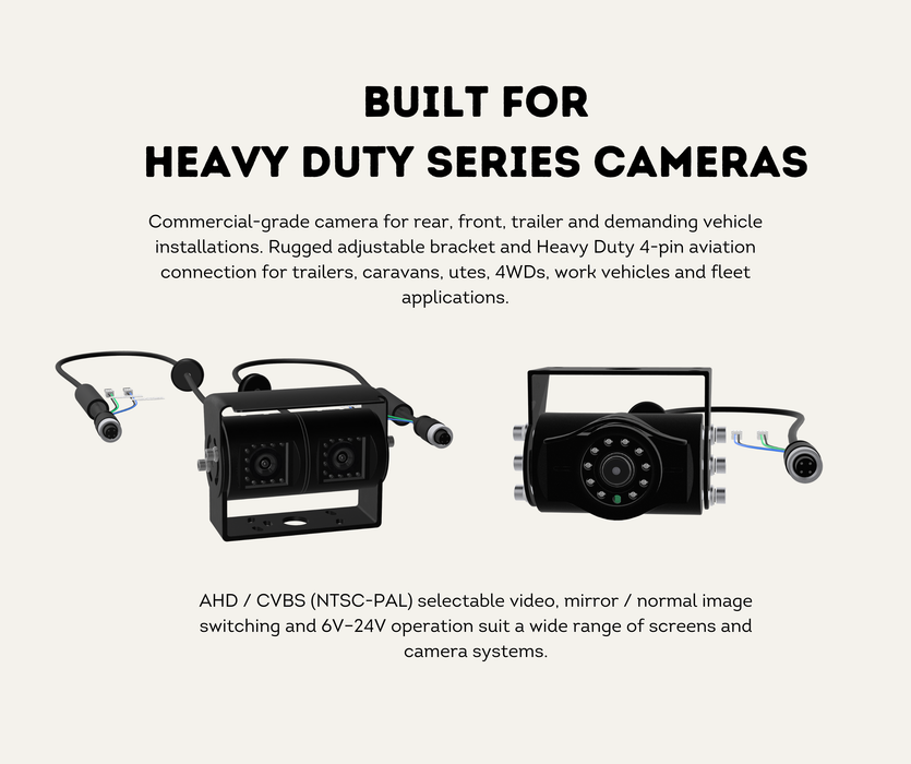 AutoChimp™ Heavy Duty Camera Extension Cable | Select 5m / 10m / 15m | SKU: AC-HEAVY-5M/10M/15M | Built for Heavy Duty Series Cameras