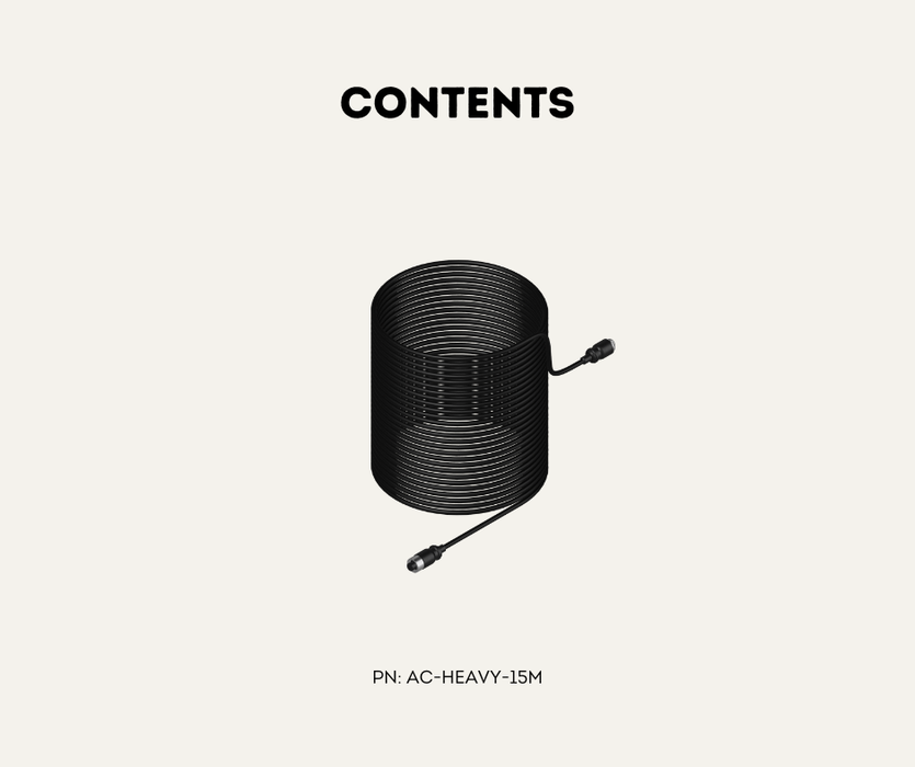 AutoChimp™ Heavy Duty Camera Extension Cable | Selectable Length 15M