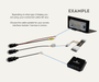 AutoChimp™ Heavy Duty Camera Extension Cable | Selectable Length 5M/10M/15M Example Installed