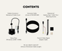 AutoChimp™ Heavy Duty Camera Kit | IR + IR Cut Night Vision | AHD / CVBS | Selectable Cable Length | AC-HEAVY-CAM-KIT |  Contents