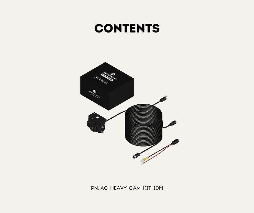 AutoChimp™ Heavy Duty Camera Kit | Selectable Cable Length 5m/10m/15m | AC-HEAVY-CAM-KIT | Contents 10m