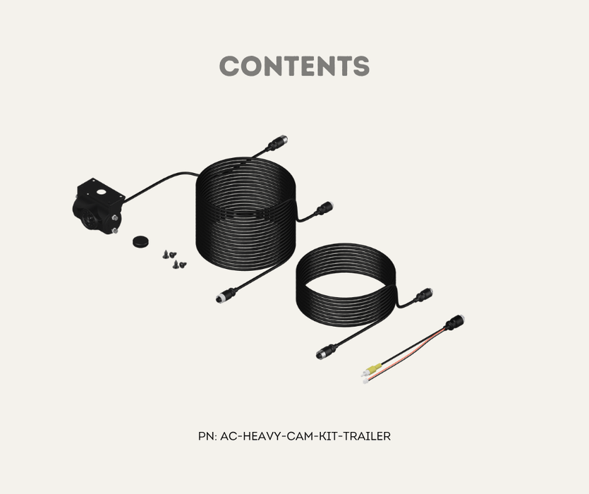 AutoChimp™ Heavy Duty Camera Kit | Selectable Cable Length 5m/10m/15m | AC-HEAVY-CAM-KIT | Contents 5m