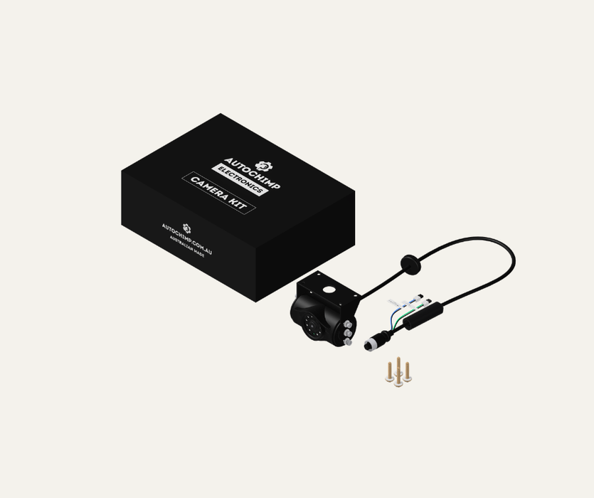 AutoChimp™ Heavy Duty Camera | IR + IR Cut Night Vision | AHD / CVBS | 6V–24V | SKU: AC-HEAVY-CAM | Listing