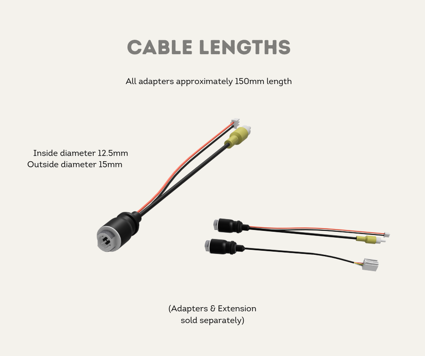 AutoChimp™ Heavy Duty Camera | Infrared LED Night Vision (6V–12V) | AC-HEAVY-CAM | Cable Lengths