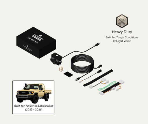 AutoChimp™ Heavy Duty Reverse Camera Kit for Toyota LandCruiser 70 Series (2024–2026) | Commercial Grade Upgrade | SKU: AC-TOY-RC10-HD | Main