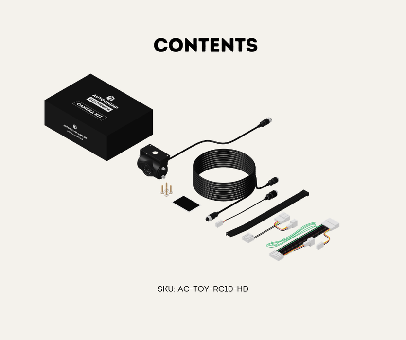 AutoChimp™ Heavy Duty Reverse Camera Kit for Toyota LandCruiser 70 Series (2024–2026) | Commercial Grade Upgrade | SKU: AC-TOY-RC10-HD | Contents 2