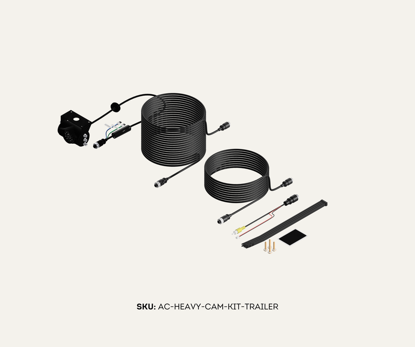 AutoChimp™ Heavy Duty Trailer Camera Kit | 5m + 10m Extension Cables for Hitch Break Points | SKU: AC-HEAVY-CAM-KIT-TRAILER | Main