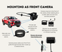 AutoChimp™ Heavy Duty Trailer Camera Kit | 5m + 10m Extension Cables for Hitch Break Points | SKU: AC-HEAVY-CAM-KIT-TRAILER | Mounting as Front Camera