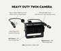 AutoChimp™ Heavy Duty Twin Camera | 60° + 120° Dual View | AHD/CVBS | 6V–24V | SKU: AC-HEAVY-TWIN-CAM | Heavy Duty Twin Camera