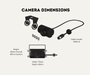AutoChimp™ Heavy Duty Reverse Camera Kit for Toyota LandCruiser 70 Series (2024–2026) | Commercial Grade Upgrade | SKU: AC-TOY-RC8-RC9-HEAVY | Camera Dimensions