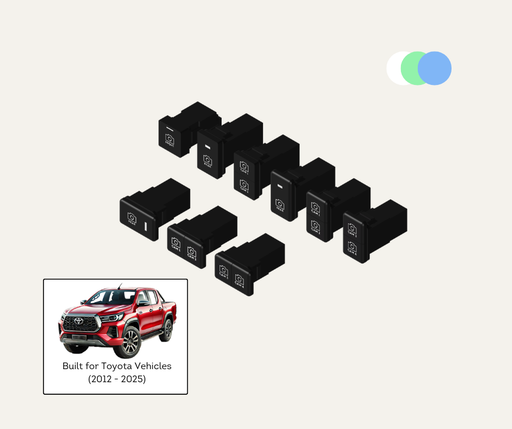 AutoChimp™ OEM Camera Switches for Toyota | Select Size, Colour & Icon (22mm, 32mm & 37mm) | AC-SWITCH-TOY | Main