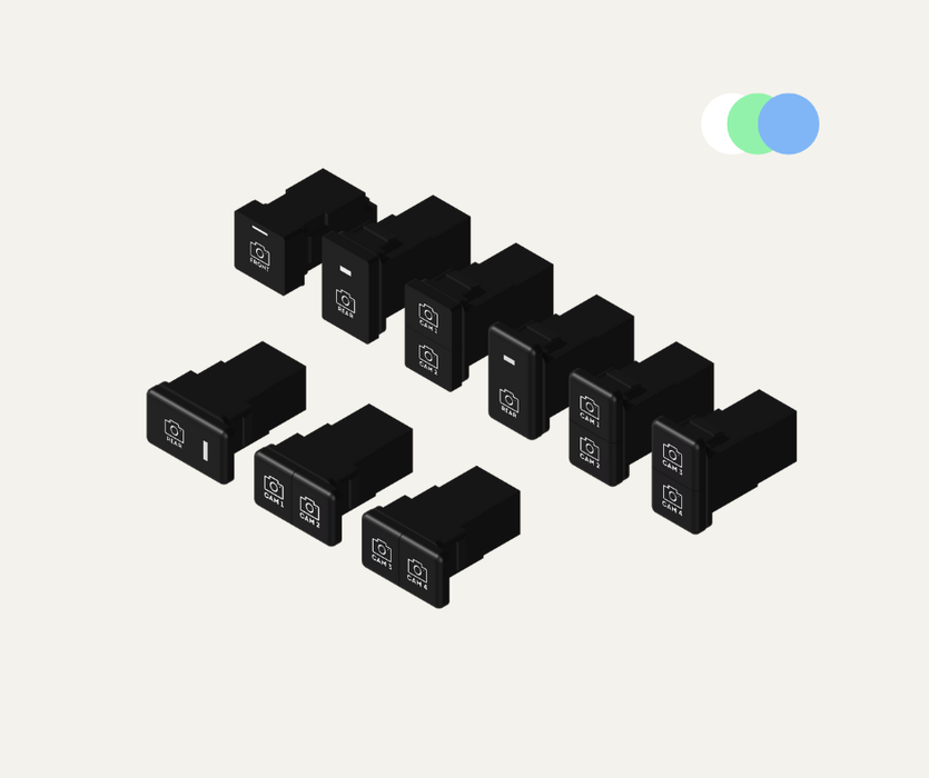 AutoChimp™ OEM Camera Switches for Toyota | Select Size, Colour & Icon (22mm, 32mm & 37mm) | AC-SWITCH-TOY | Main