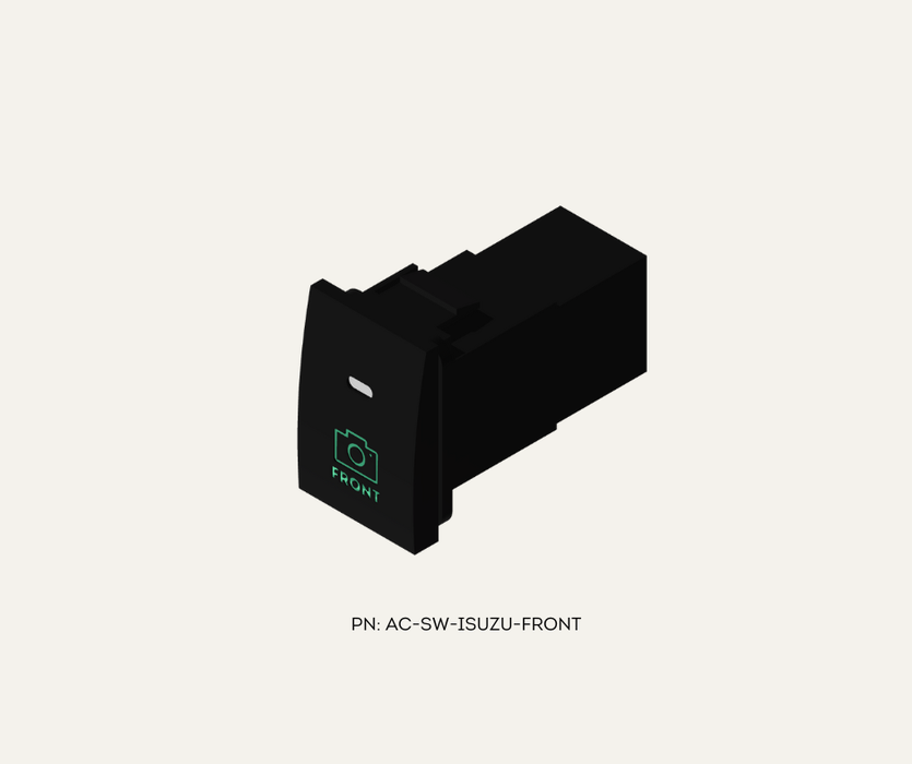 AutoChimp™ OEM Camera Switch for Isuzu D-MAX & MU-X (2012–2024) | SKU: AC-SW-ISUZU | 33mm Switch Front