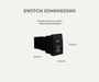 AutoChimp™ OEM Camera Switch for Isuzu D-MAX & MU-X (2012–2024) | SKU: AC-SW-ISUZU | Switch Dimensions