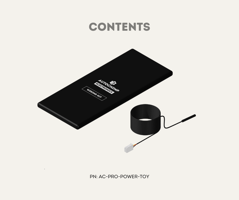 AutoChimp™ Pro Series Camera Power Cable | 4-Pin Plug for Toyota | AC-PRO-POWER-TOY | Contents