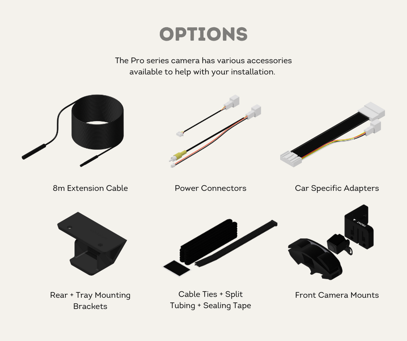 AutoChimp™ Pro Series Camera Power Cable | 4-Pin Plug for Toyota | AC-PRO-POWER-TOY | Options 