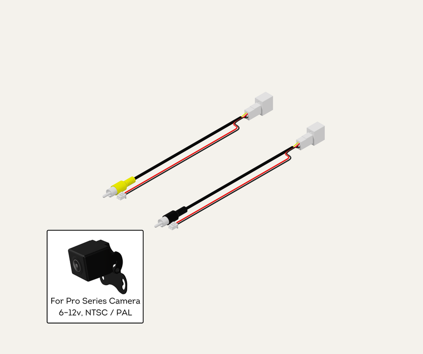 AutoChimp™ Pro HD Camera Adapter | 4-Pin to RCA Video + Power | SKU: AC-PRO-CAM-RCA-YELLOW / -BLACK | Main