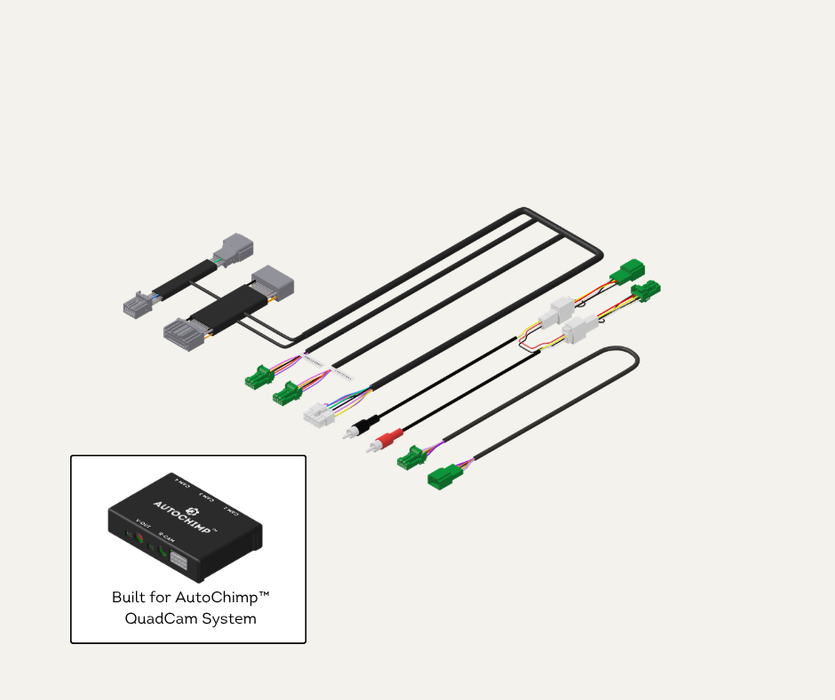 AutoChimp™ QuadCam Harness for Suzuki Jimny / Jimny XL (2025-Onwards) | Plug & Play | SKU: AC-QUAD-HRN-SUZUKI-2025 | Listing